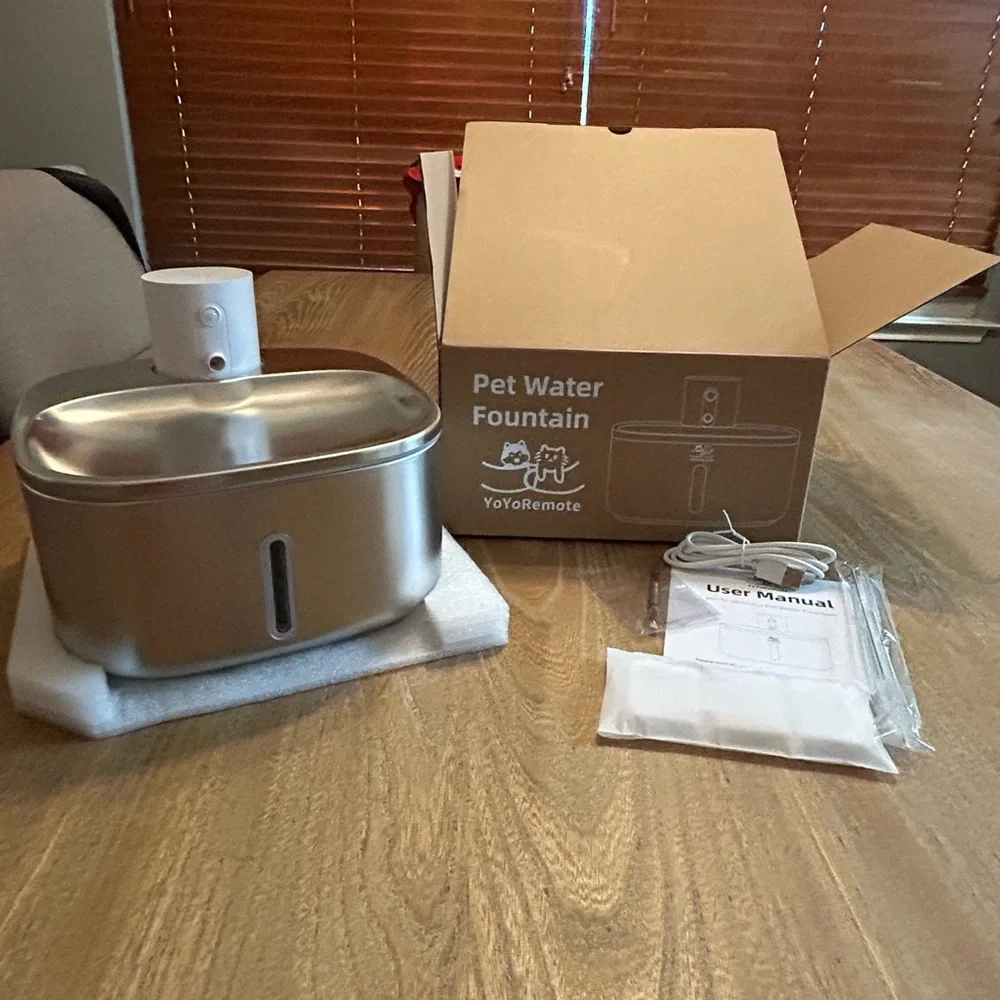 Yo-yo Remote Stainless Pet Water Fountain